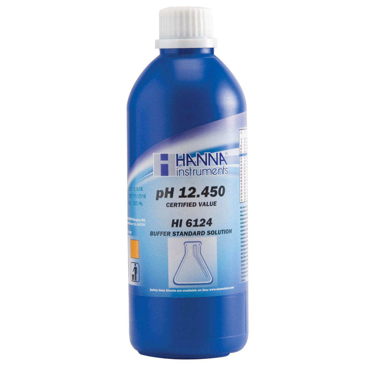 Kalibrierlösung pH 12,450; Premiumqualität, 500mL-Flasche
