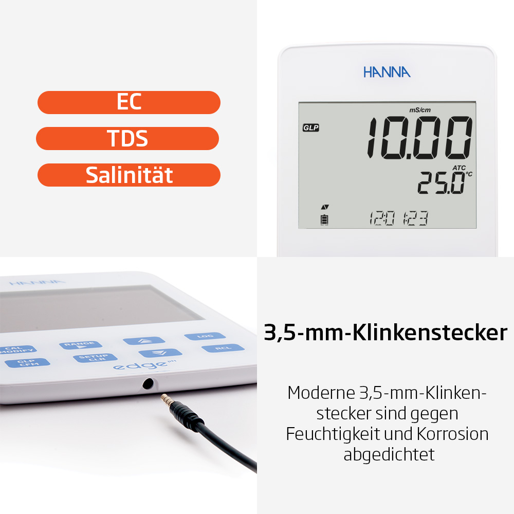 edge® Leitfähigkeits-Tablet-Messgerät