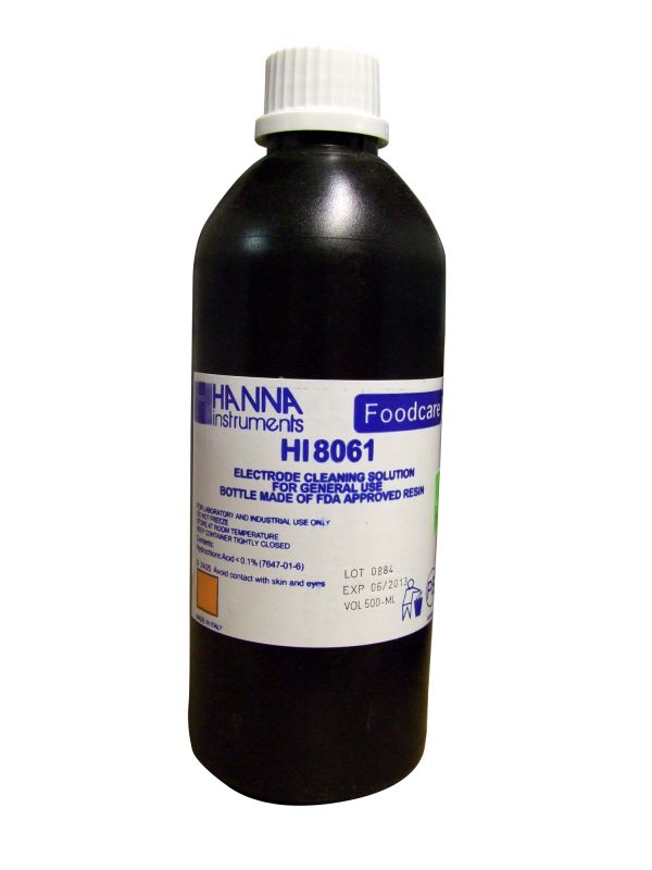 Reinigungslösung für Elektroden, allgemeine Anwendungen, 500mL-FDA-Flasche