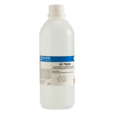 Reinigungslösung für Elektroden, Anwendung Milch, 500mL-Flasche