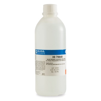 79hi70640l51defb0866f49 Reinigungslösung für Elektroden, Anwendung Milch, 500mL-Flasche