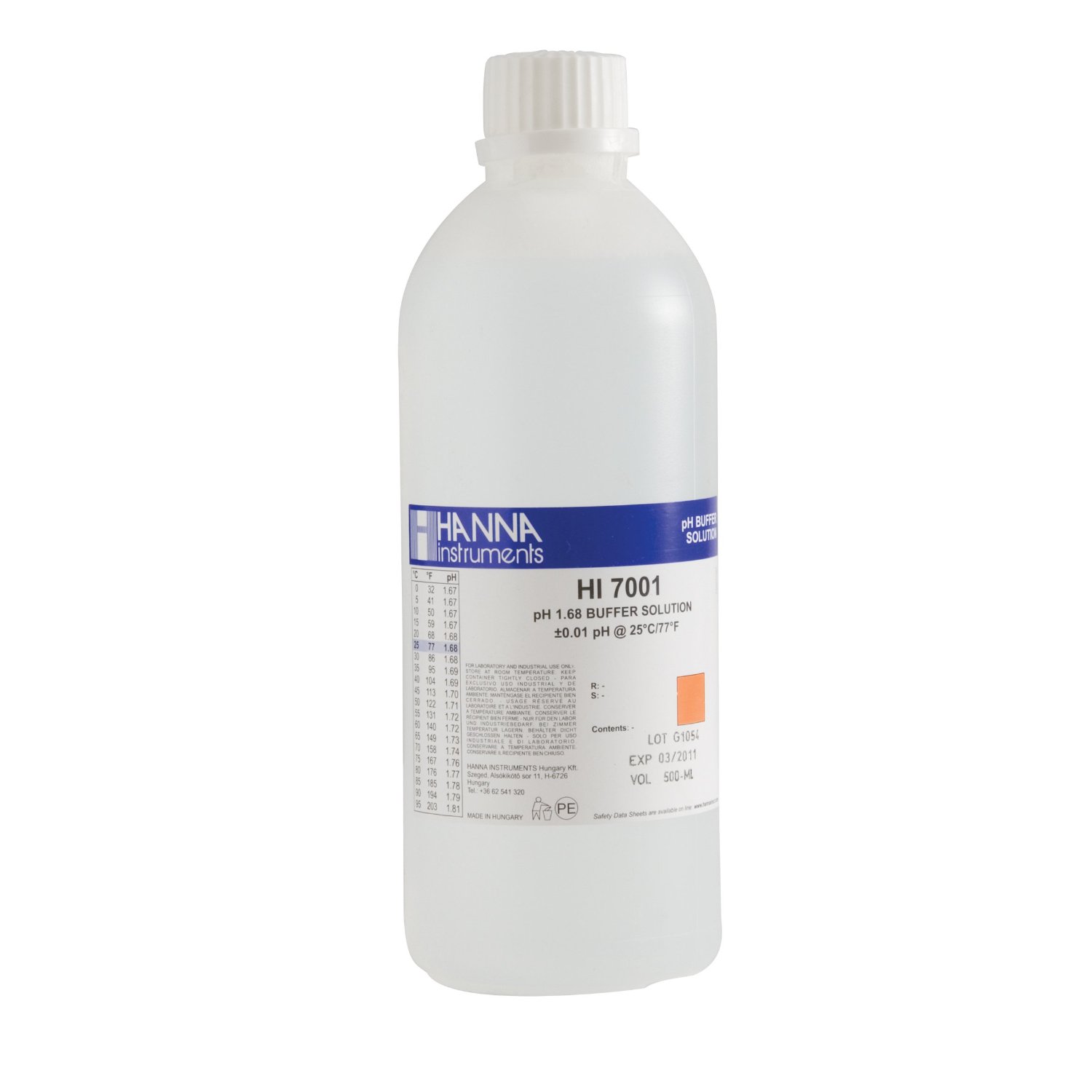 Kalibrierlösung pH 1,68; Standardqualität, 500mL-Flasche