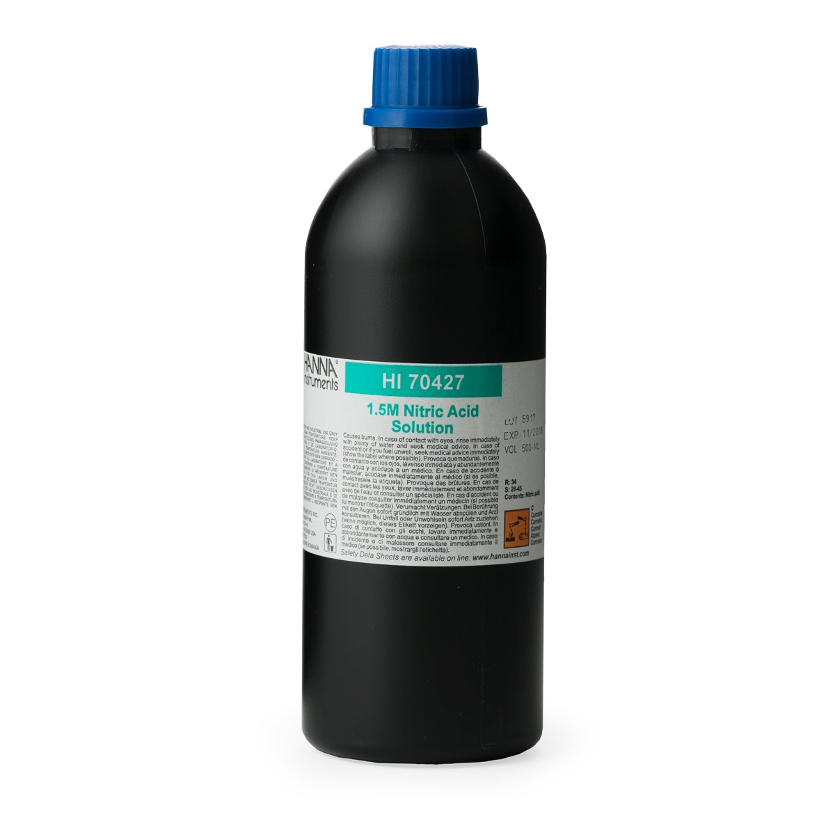 hi70427 Titrationslösung Salpetersäure 1,5 M; 500mL-Flasche