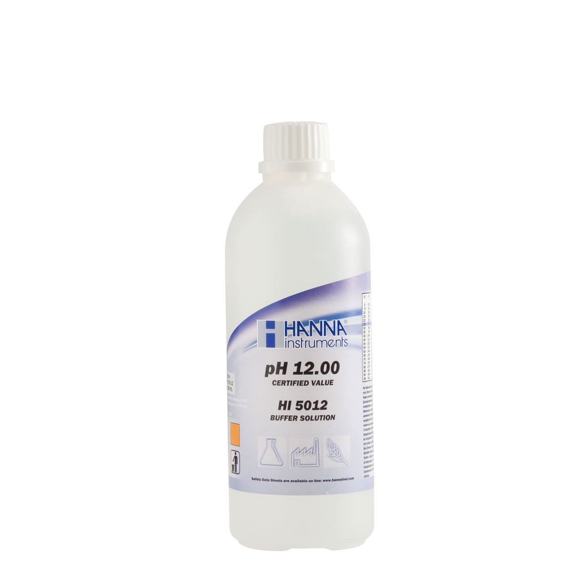 Kalibrierlösung pH 12,00; technische Qualität, 500mL-Flasche