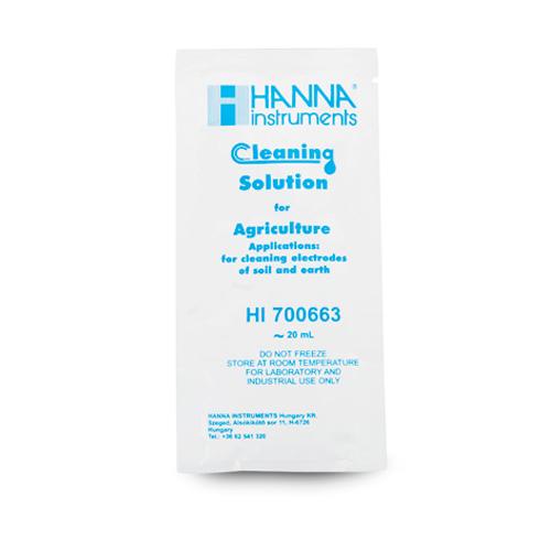 hi700663p Reinigungslösung für Elektroden, Anwendung Erdrückstände, 25 x 20mL-Beutel