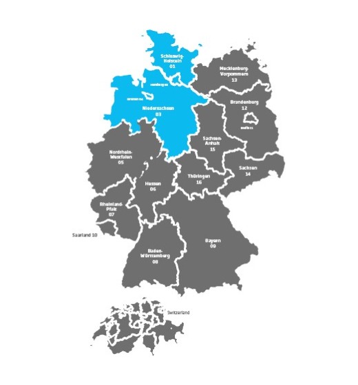 Vertriebsgebiet Hanna Instruments