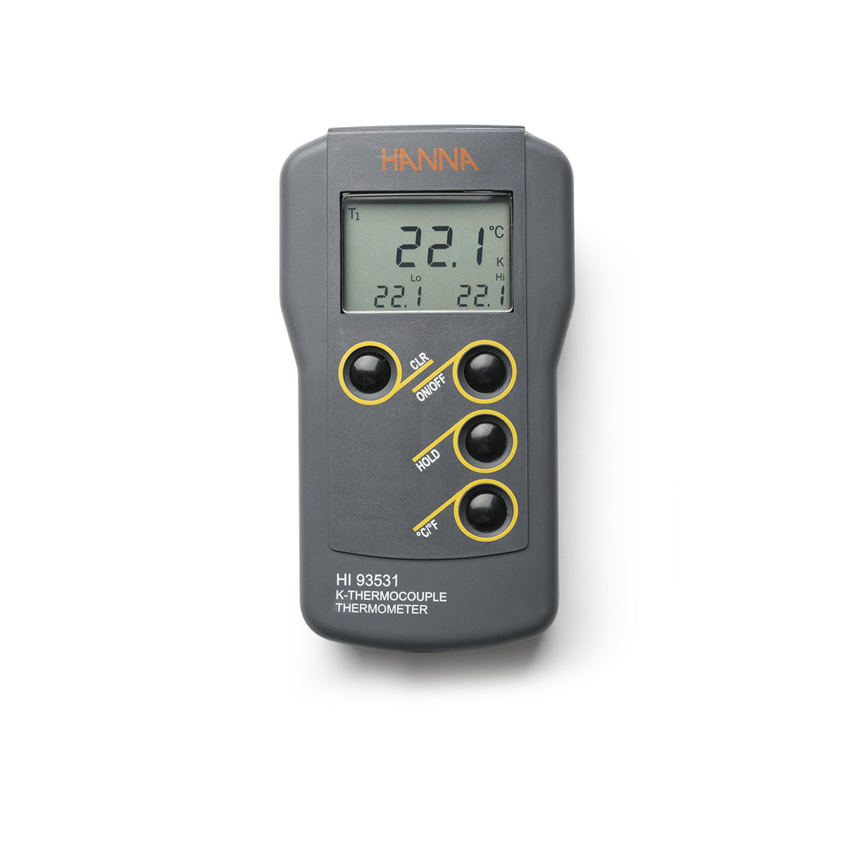 Thermoelement-Typ-K-Hand-Thermometer, einkanalig