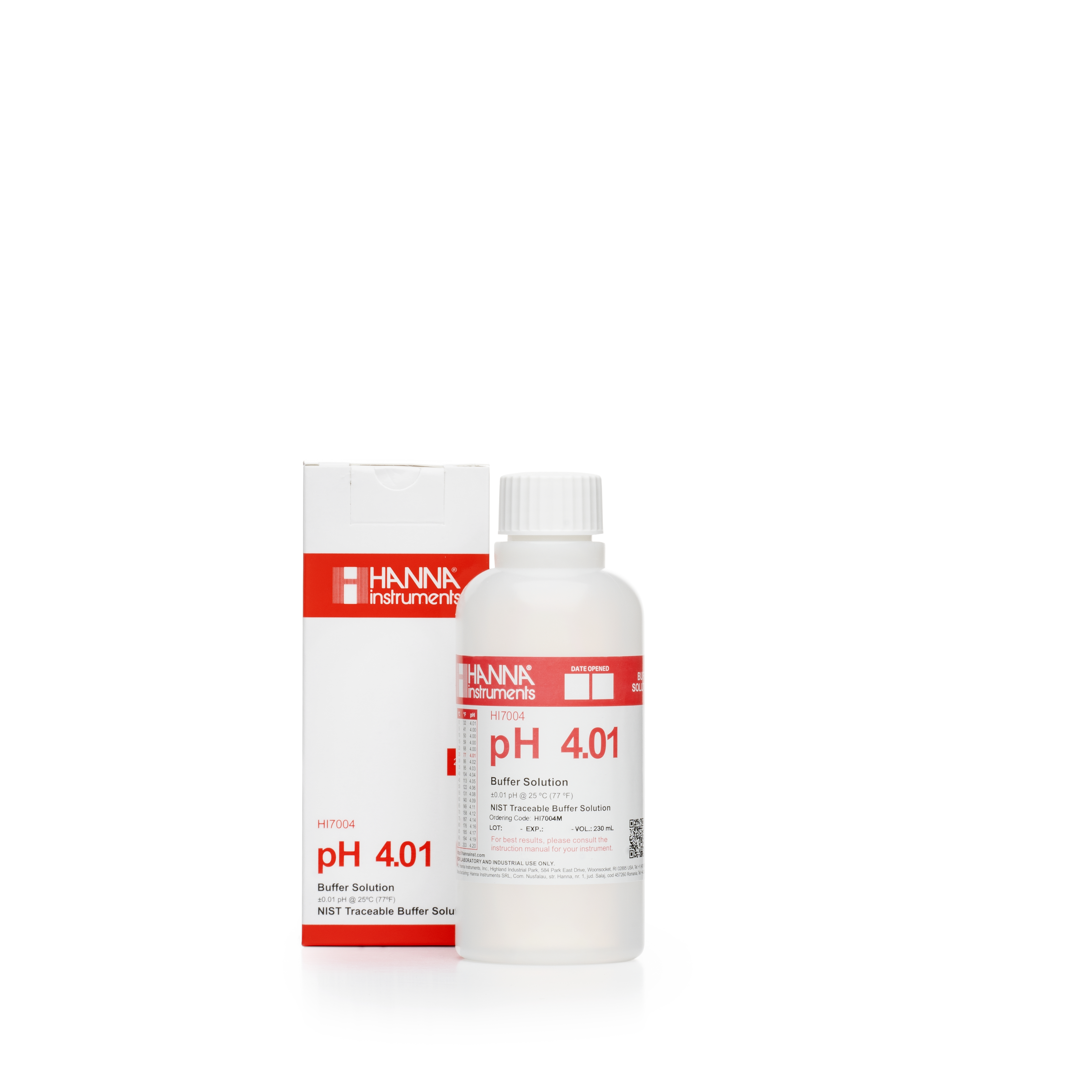 Kalibrierlösung pH 4,01; Standardqualität, mit Analysenzertifikat, 230mL-Flasche Kalibrierlösung pH 4,01; Standardqualität, mit Analysenzertifikat, 230mL-Flasche