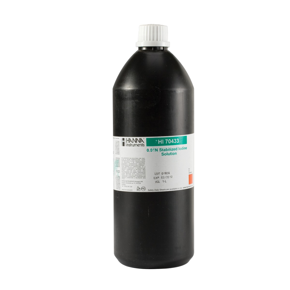 Titrationslösung Iod, stabilisiert 0,01 N; 1L-Flasche