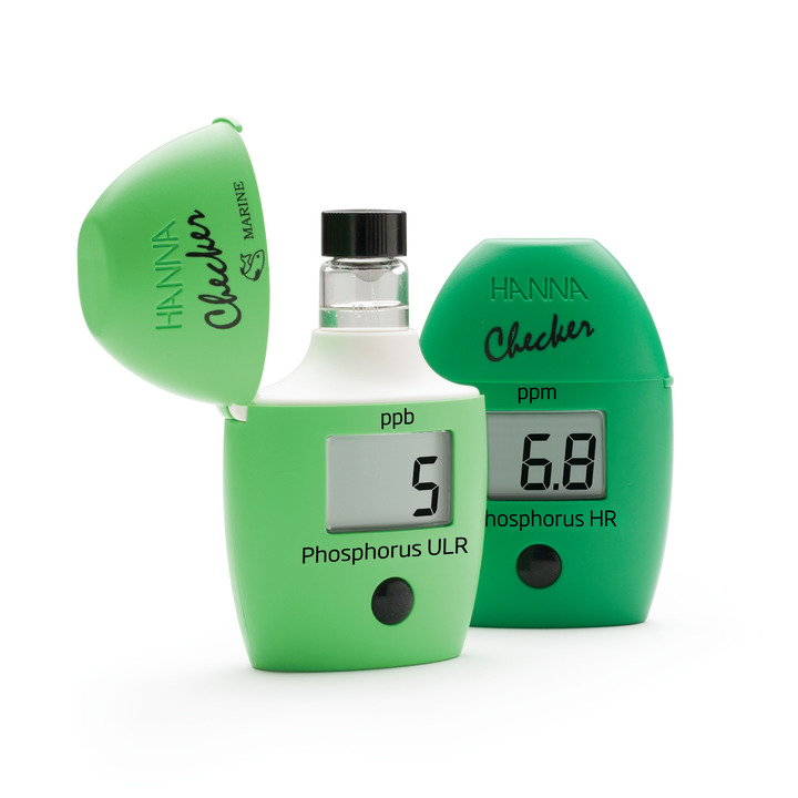 HI736-HI706_720x720_72_RGB Phosphor-Checker HC® Salzwasser / Meerwasser, ultra-niedrig