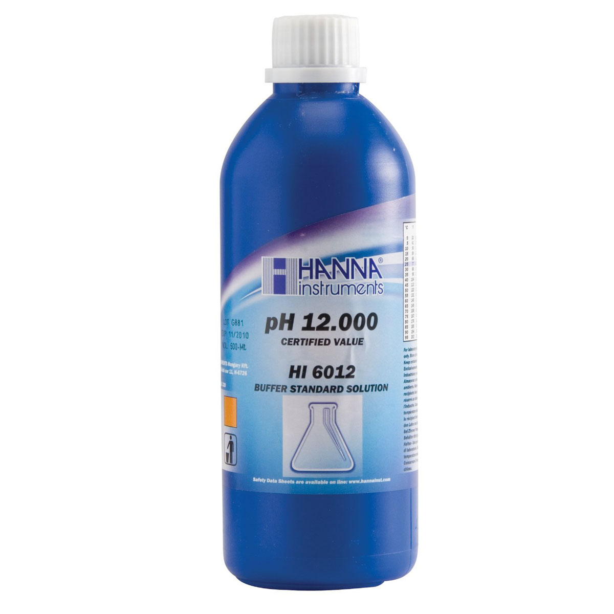 Kalibrierlösung pH 12,000; Premiumqualität, 500mL-Flasche