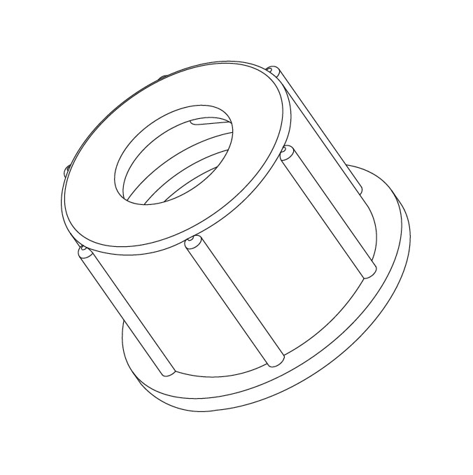 HI900566 Flaschendeckel GL18, oben offen, für HI904