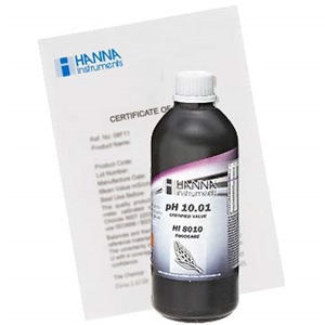 Kalibrierlösung pH 10,01; Standardqualität, mit Analysenzertifikat, 500mL-FDA-Flasche