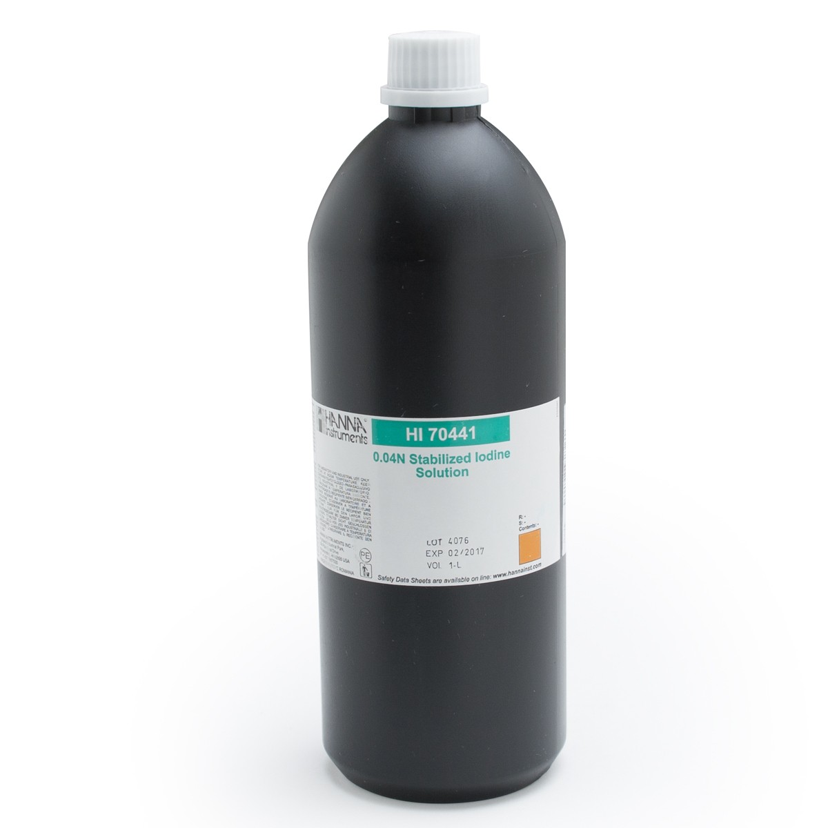 Titrationslösung Iod, stabilisiert 0,04 N; 1L-Flasche