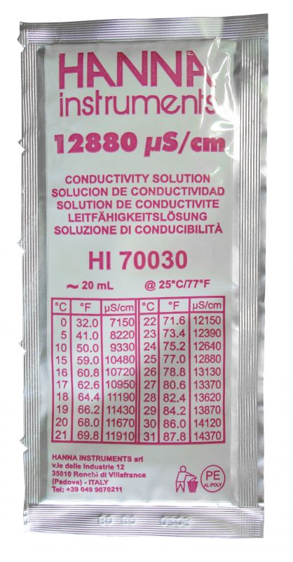 Kalibrierlösungen für Leitfähigkeit, TDS und Salzgehalt